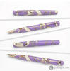 Leonardo Momento Zero Rollerball Pen in Nuvola Lilac with Rose Gold Rollerball Pen