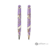 Leonardo Momento Zero Rollerball Pen in Nuvola Lilac with Rose Gold Rollerball Pen