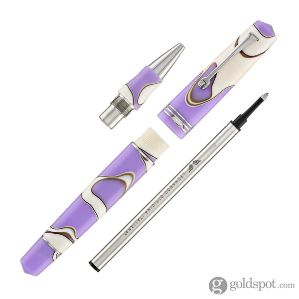 Leonardo Momento Zero Rollerball Pen in Nuvola Lilac with Silver trim Rollerball Pen