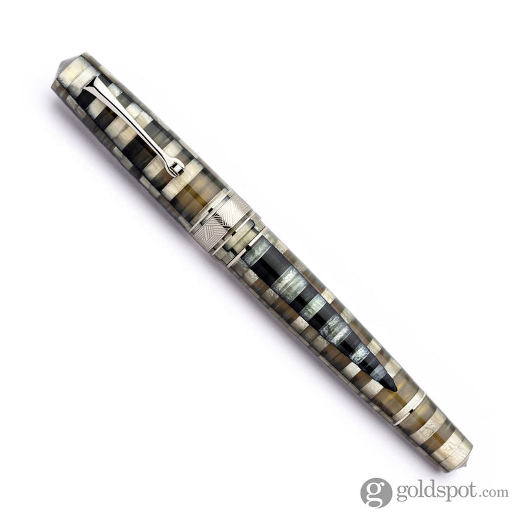 Leonardo Mosaico Fountain Pen in Chiaroscuro 14kt Gold Nib Fountain Pen