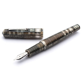 Leonardo Mosaico Fountain Pen in Chiaroscuro with Stainless Steel Nib