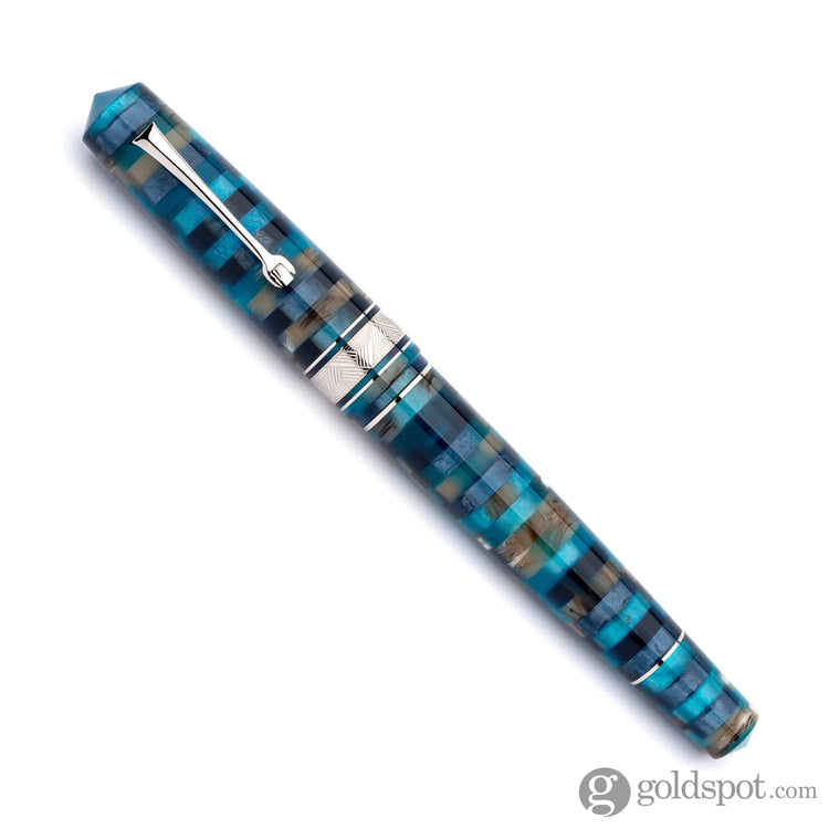 Leonardo Mosaico Fountain Pen in Hawaii Stainless Steel Nib Fountain Pen