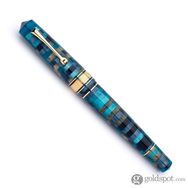 Leonardo Mosaico Fountain Pen in Hawaii Stainless Steel Nib Fountain Pen