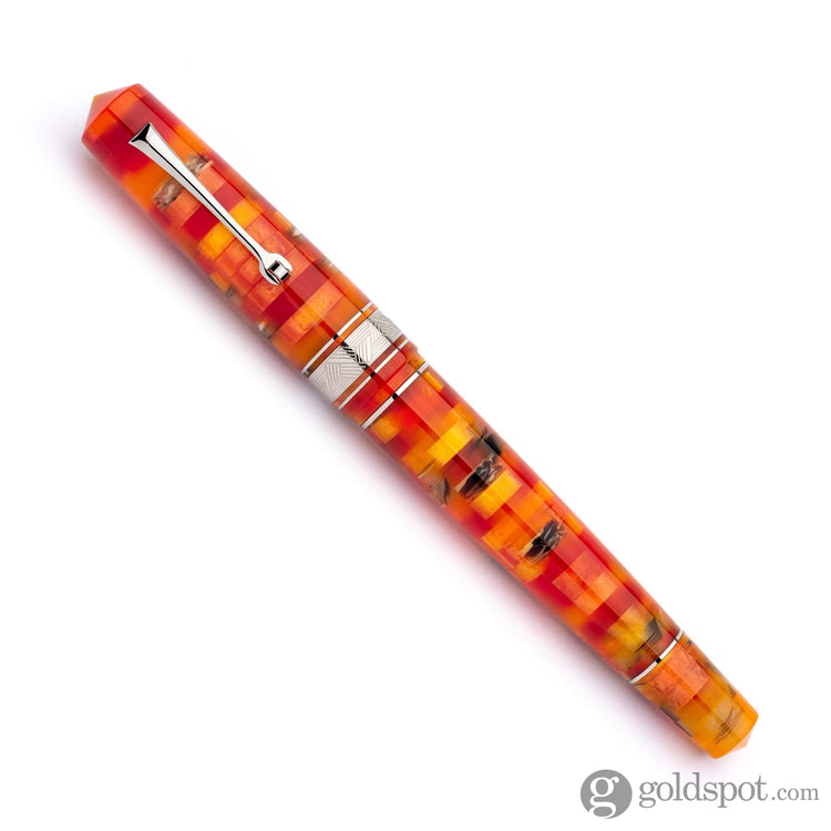 Leonardo Mosaico Fountain Pen in Mango 14kt Gold Nib Fountain Pen