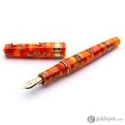Leonardo Mosaico Fountain Pen in Mango Stainless Steel Nib Medium / Gold Fountain Pen