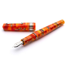 Leonardo Mosaico Fountain Pen in Mango with Stainless Steel Nib