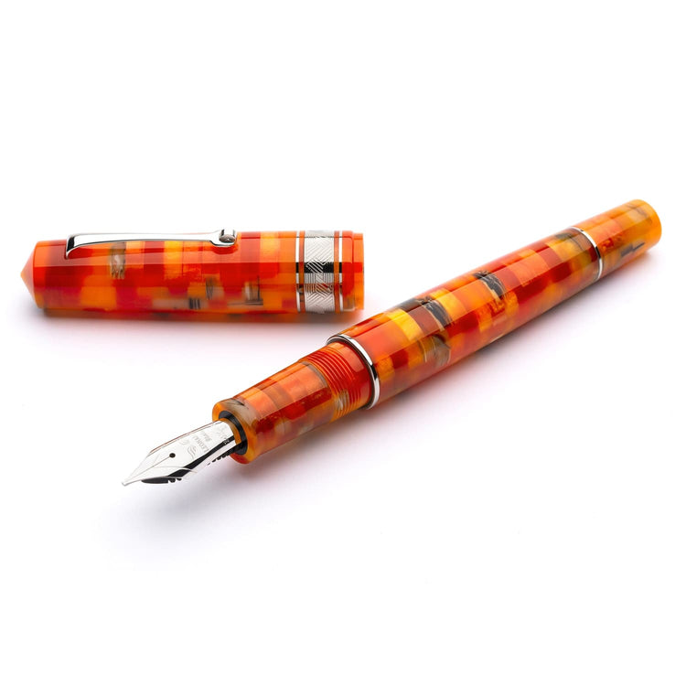 Leonardo Mosaico Fountain Pen in Mango Stainless Steel Nib Fountain Pen