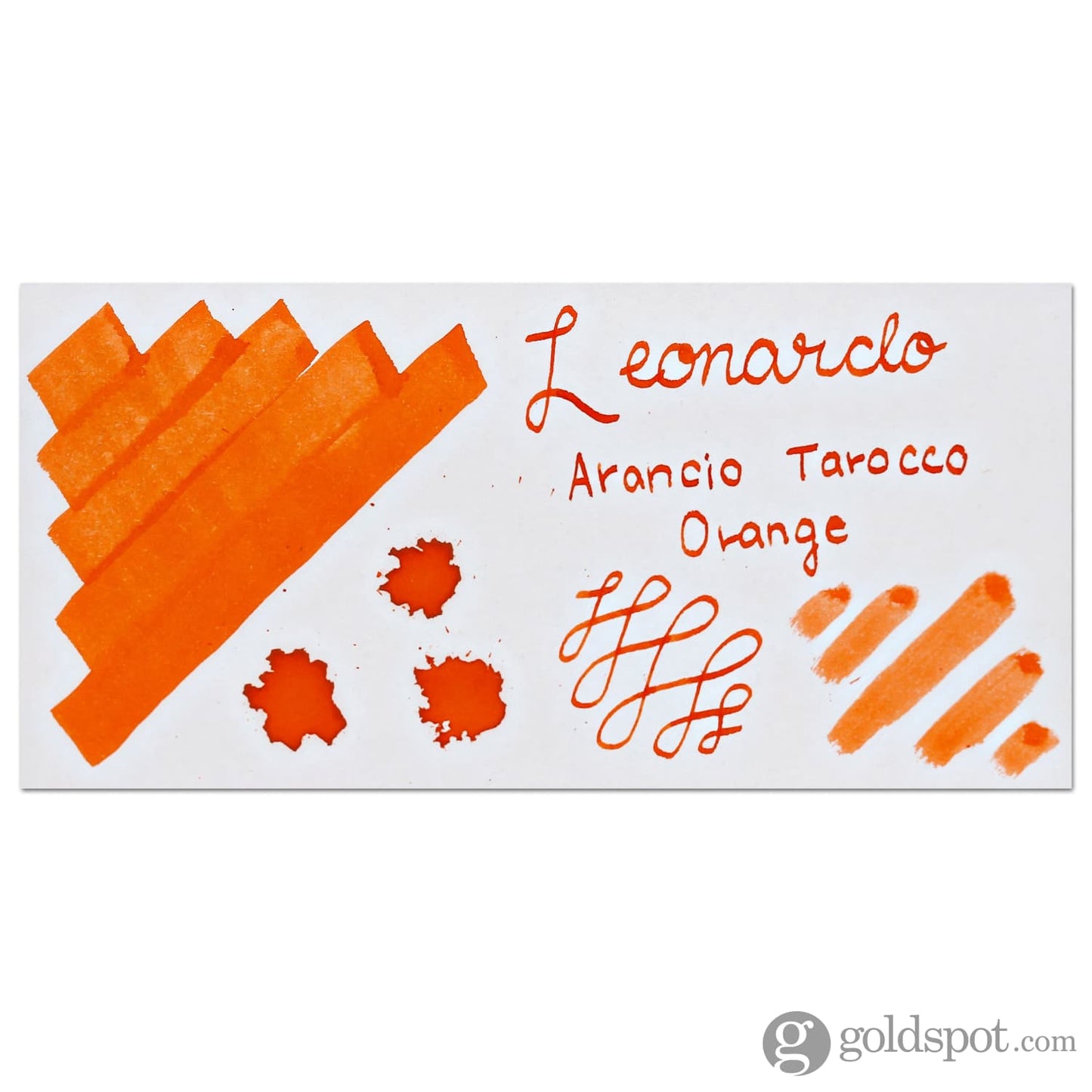 Leonardo Officina Bottled Ink in Arancio Tarocco Orange - 40 mL Bottled Ink