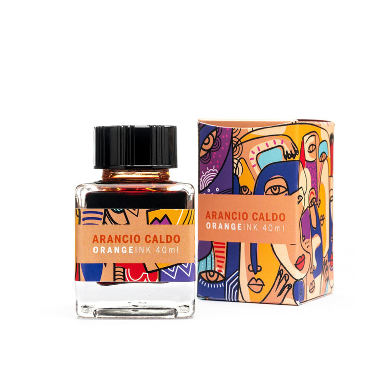 Leonardo Officina Bottled Ink in Arancio Tarocco Orange - 40 mL Bottled Ink