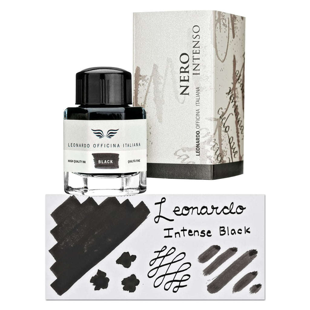 Leonardo Officina Bottled Ink in Intense Black - 40 mL Bottled Ink