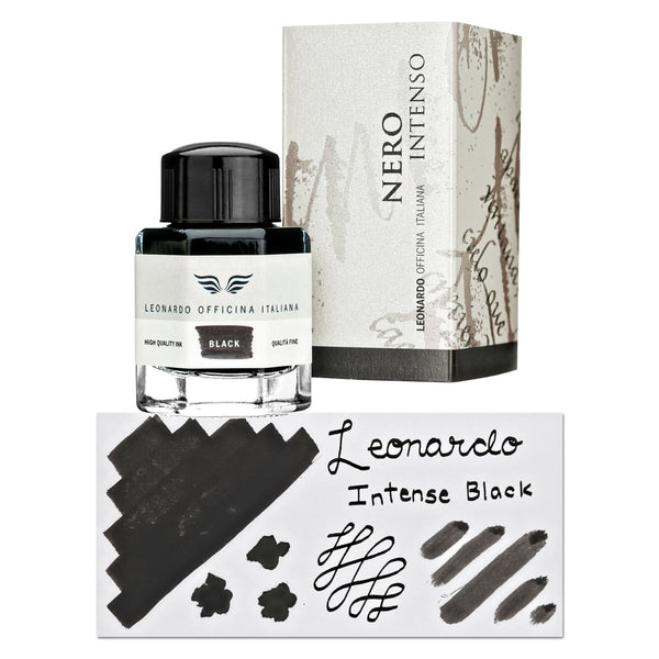 Leonardo Officina Bottled Ink in Intense Black - 40 mL Bottled Ink