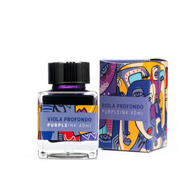 Leonardo Officina Bottled Ink in Purple - 40 mL