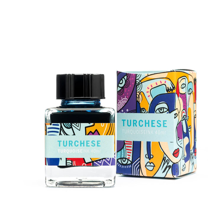 Leonardo Officina Bottled Ink in Turquoise Hawaii - 40 mL Bottled Ink