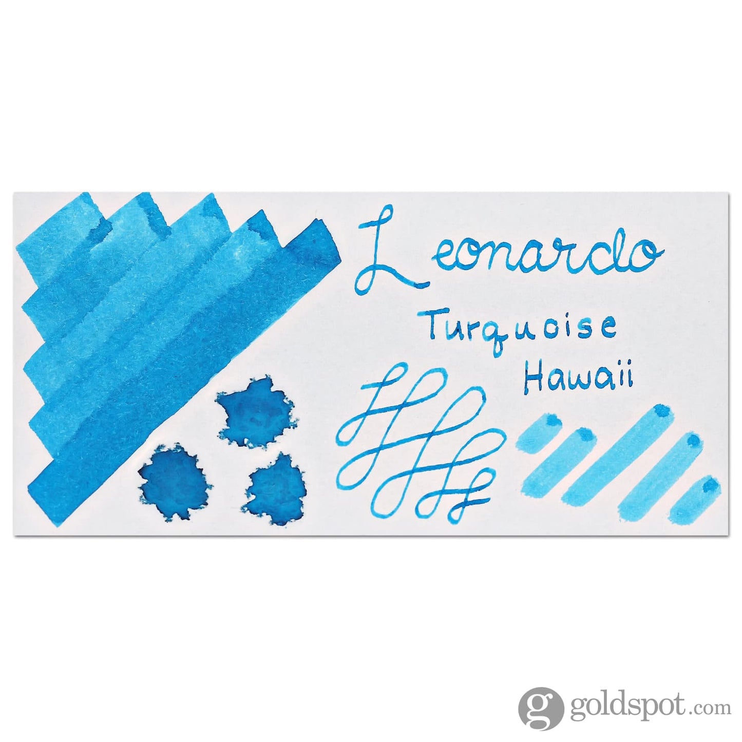 Leonardo Officina Bottled Ink in Turquoise Hawaii - 40 mL Bottled Ink