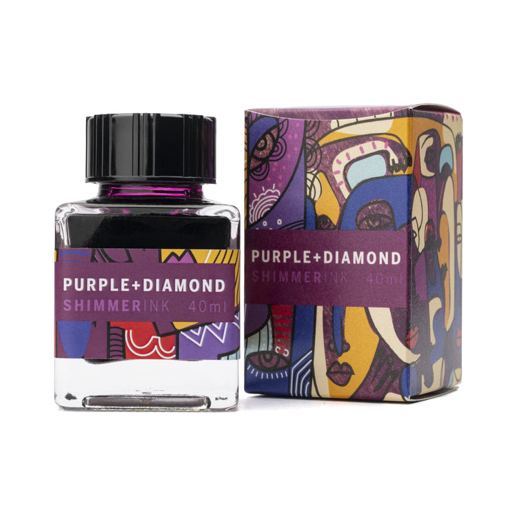 Leonardo Officina Shimmer Bottled Ink in Purple Diamond - 40 mL Bottled Ink