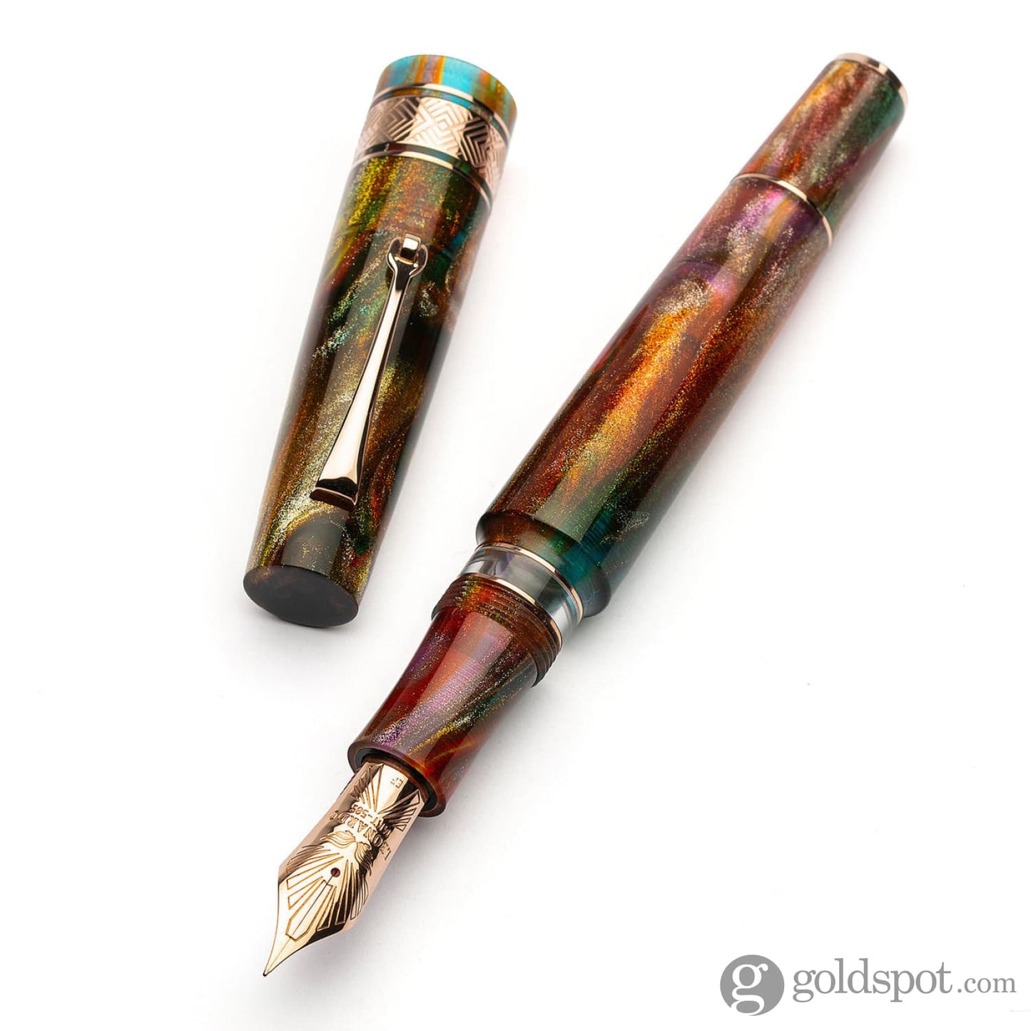 Leonardo Supernova Fountain Pen in Brooks PM5 No. 8 Size 14kt Gold Fountain Pen