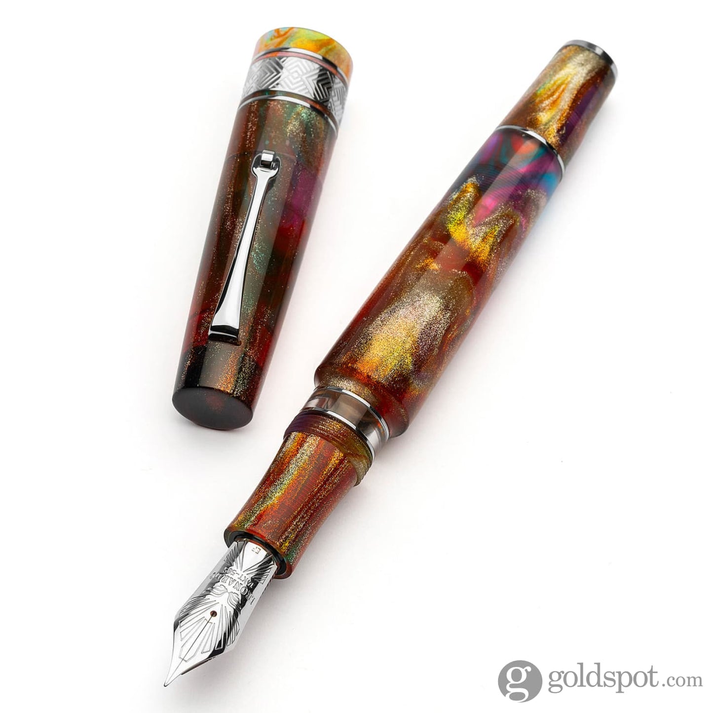 Leonardo Supernova Fountain Pen in Brooks PM5 No. 8 Size 14kt Gold Fountain Pen