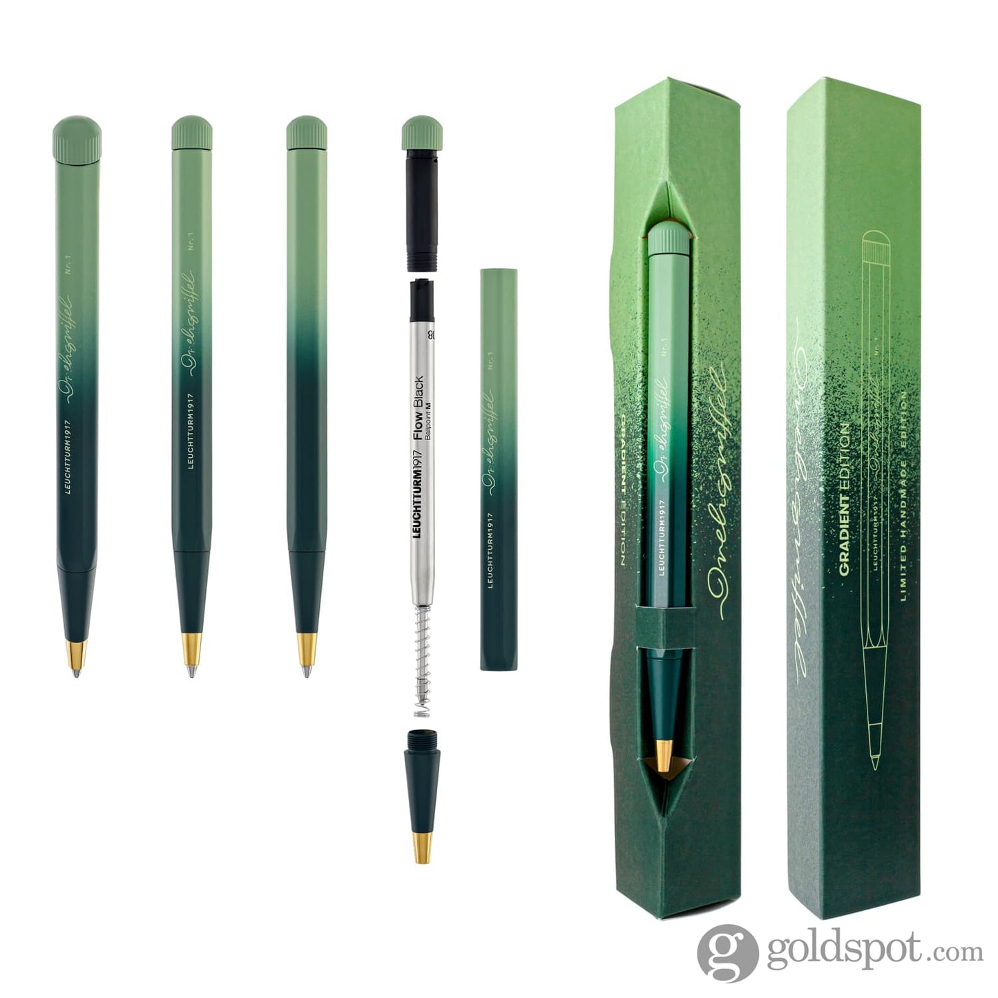Leuchtturm 1917 Drehgriffel Nr. 1 Gradient Ballpoint Pen in Forest Green/ Sage Ballpoint Pens