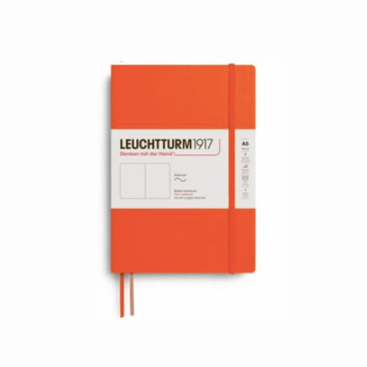 Leuchtturm 1917 ’Grow Your Mind’ Collection Medium Softcover Notebook in Pumpkin - A5 Notebooks Journals