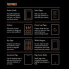 Leuchtturm 1917 Hardcover Bullet Journal Edition 2 in Black - A5 Notebooks Journals