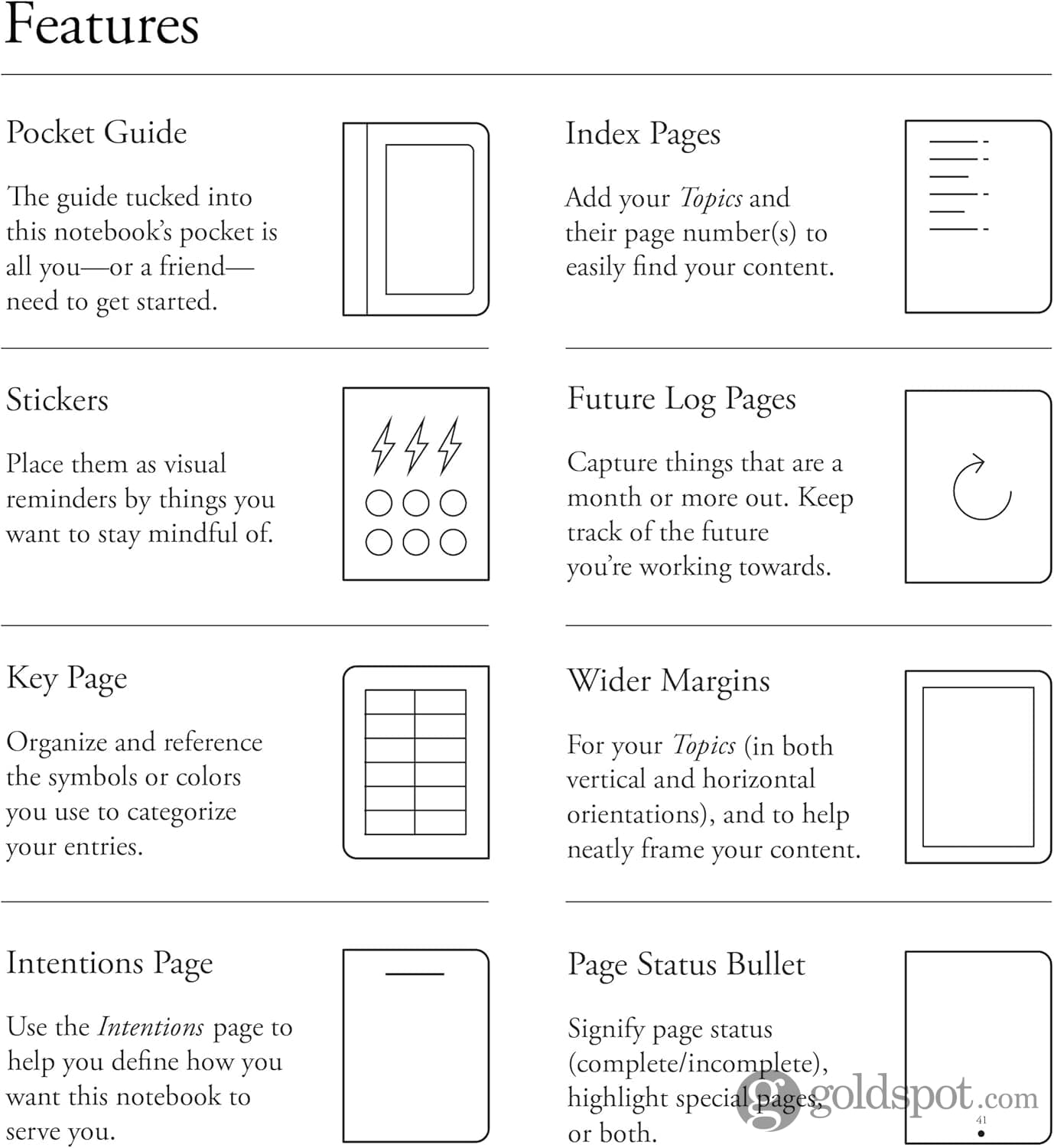 Leuchtturm 1917 Hardcover Bullet Journal Edition 2 in Black - A5 Notebooks Journals