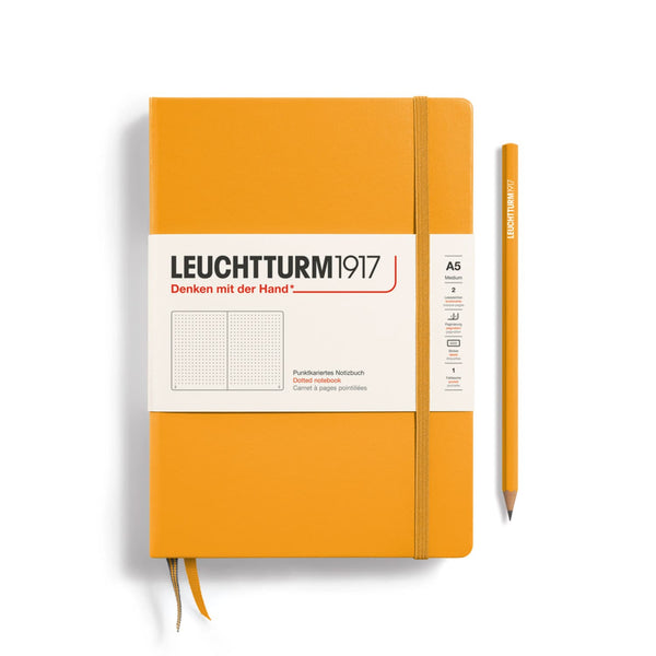 Leuchtturm 1917 Hardcover Dot Grid Notebook in Rising Sun - A5 Notebooks Journals