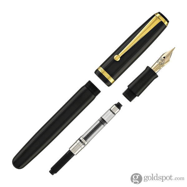 Magna Carta MAG 650 Fountain Pen in Black - 14kt Gold Flex Nib Fountain Pen