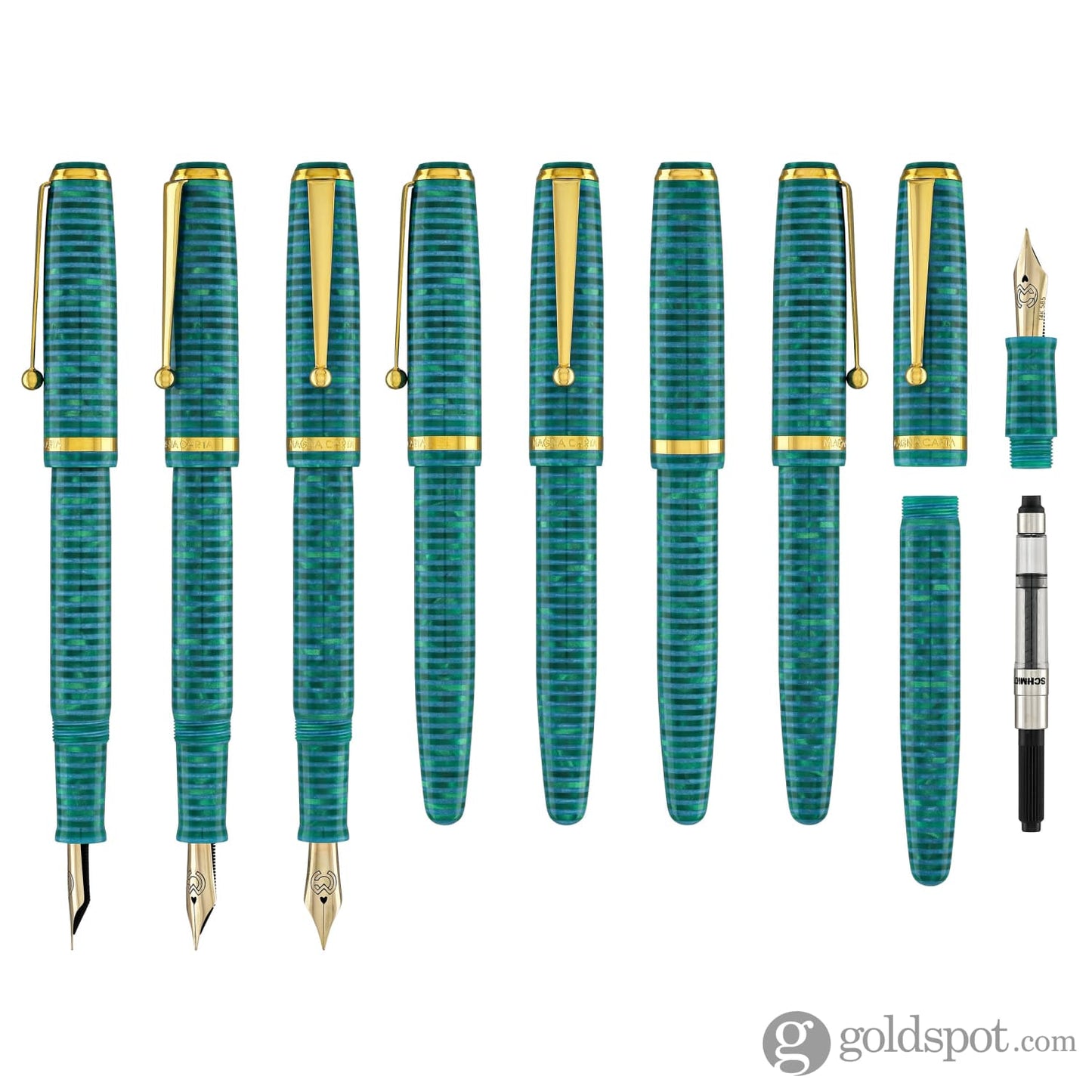 Magna Carta MAG 650 Fountain Pen in Cyanic 14kt Gold Flex Nib