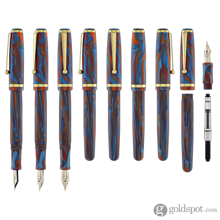 Magna Carta MAG 650 Fountain Pen in Golden Gate - 14kt Gold Flex Nib Fountain Pen
