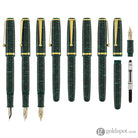 Magna Carta MAG 650 Fountain Pen in Malachite - 14kt Gold Flex Nib Fountain Pen