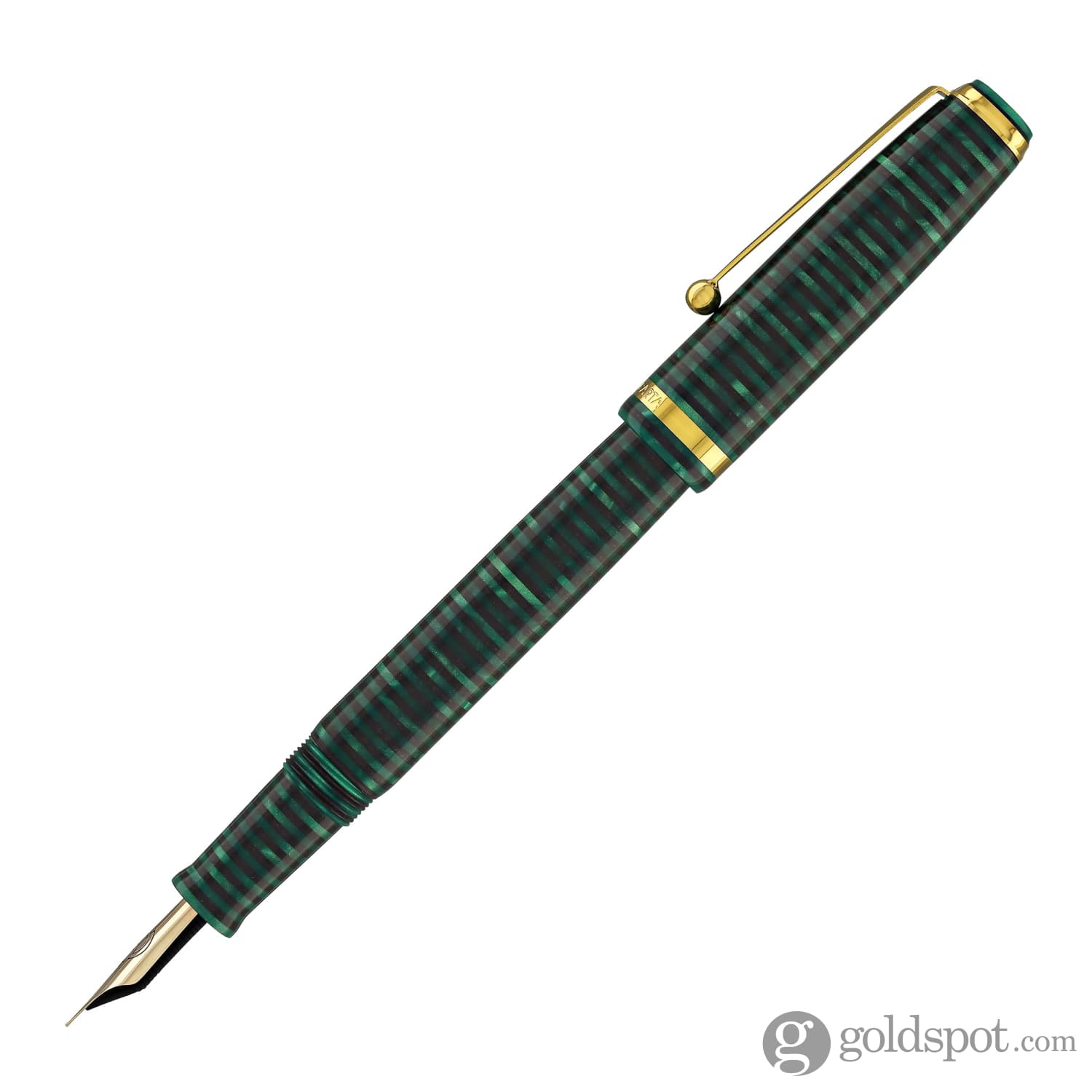 Magna Carta MAG 650 Fountain Pen in Malachite - 14kt Gold Flex Nib