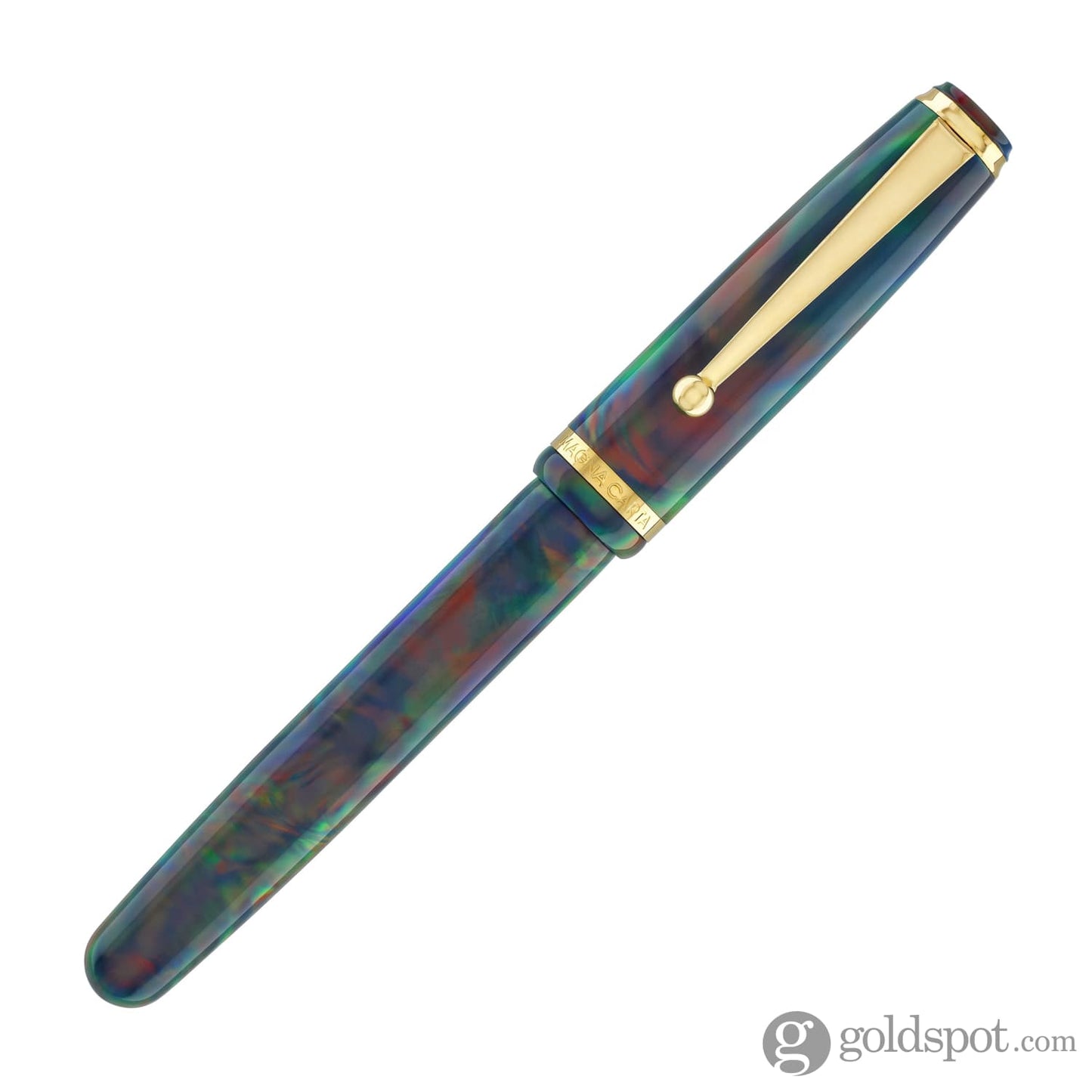 Magna Carta MAG 650 Fountain Pen in Oparex Lava Black - 14kt Gold Flex Nib Fountain Pen