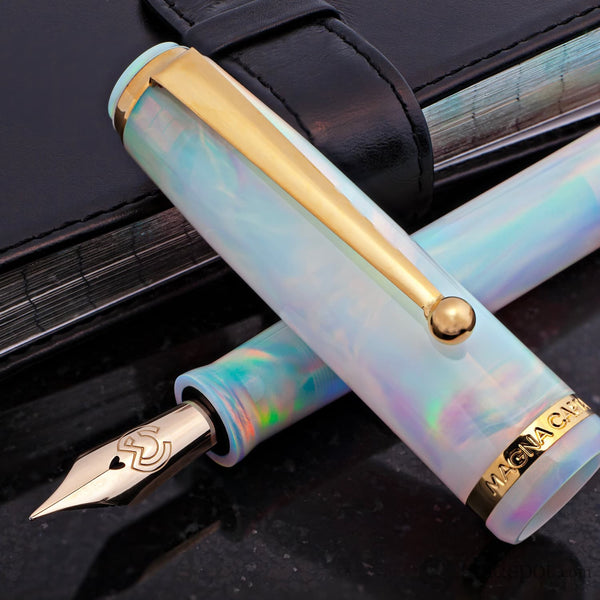 Magna Carta MAG 650 Fountain Pen in OPAREX Rainbow - 14kt Gold Flex Nib Fountain Pen