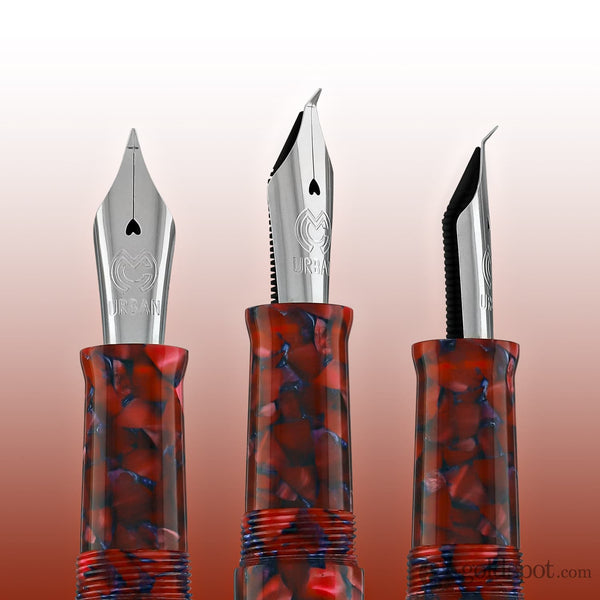 Magna Carta Urban Fountain Pen in Crimsonite - Fude Nib Fountain Pen