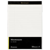 Maruman Mnemosyne Ruled Notepad - A5 - Pack of 3