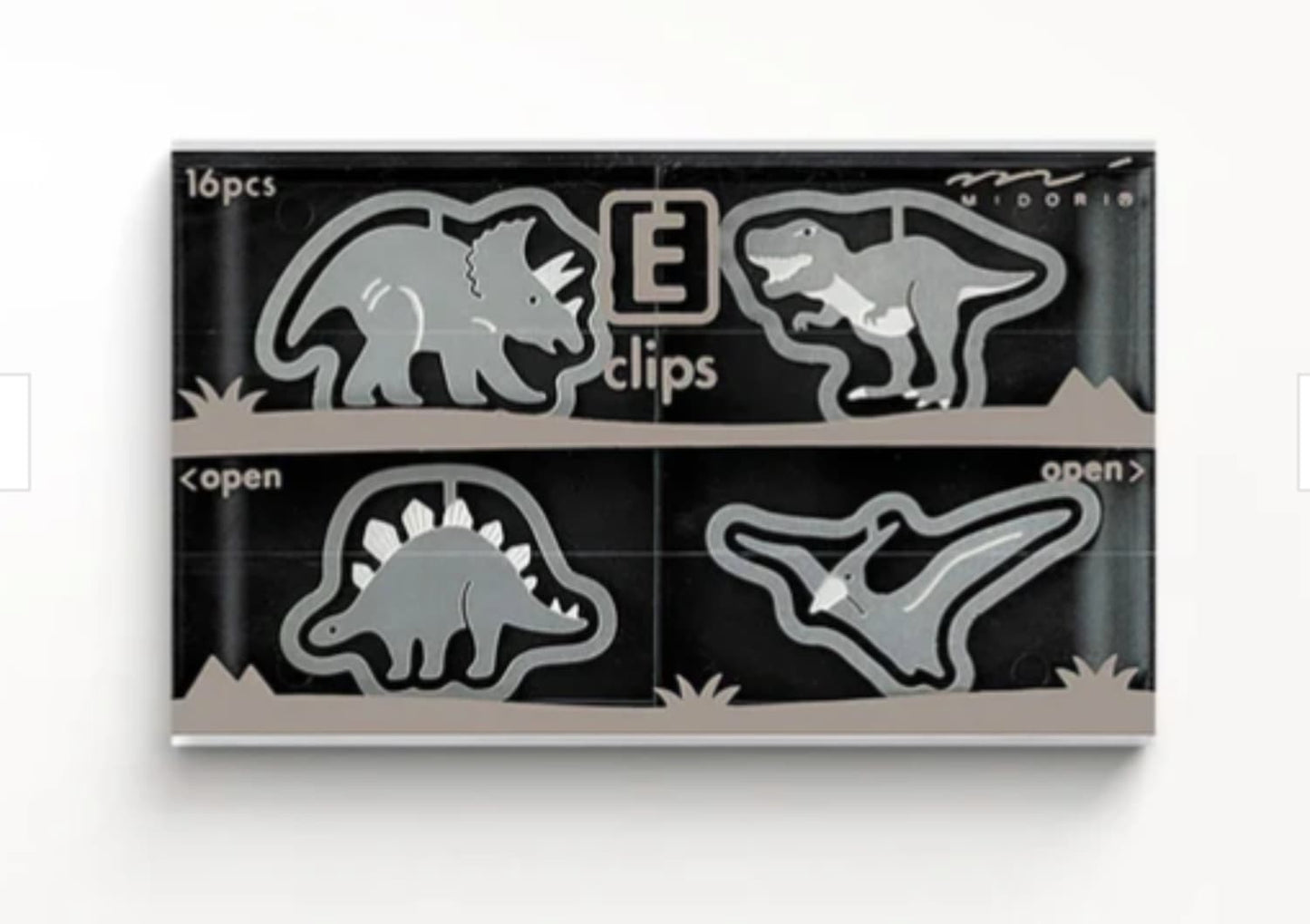 Midori Etching Clips in Dinosaur Accessories