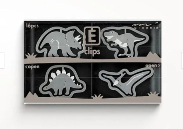 Midori Etching Clips in Dinosaur Accessories
