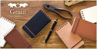 Midori Grain Memo Pad in Dark Brown Accessories