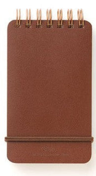 Midori Grain Memo Pad in Dark Brown