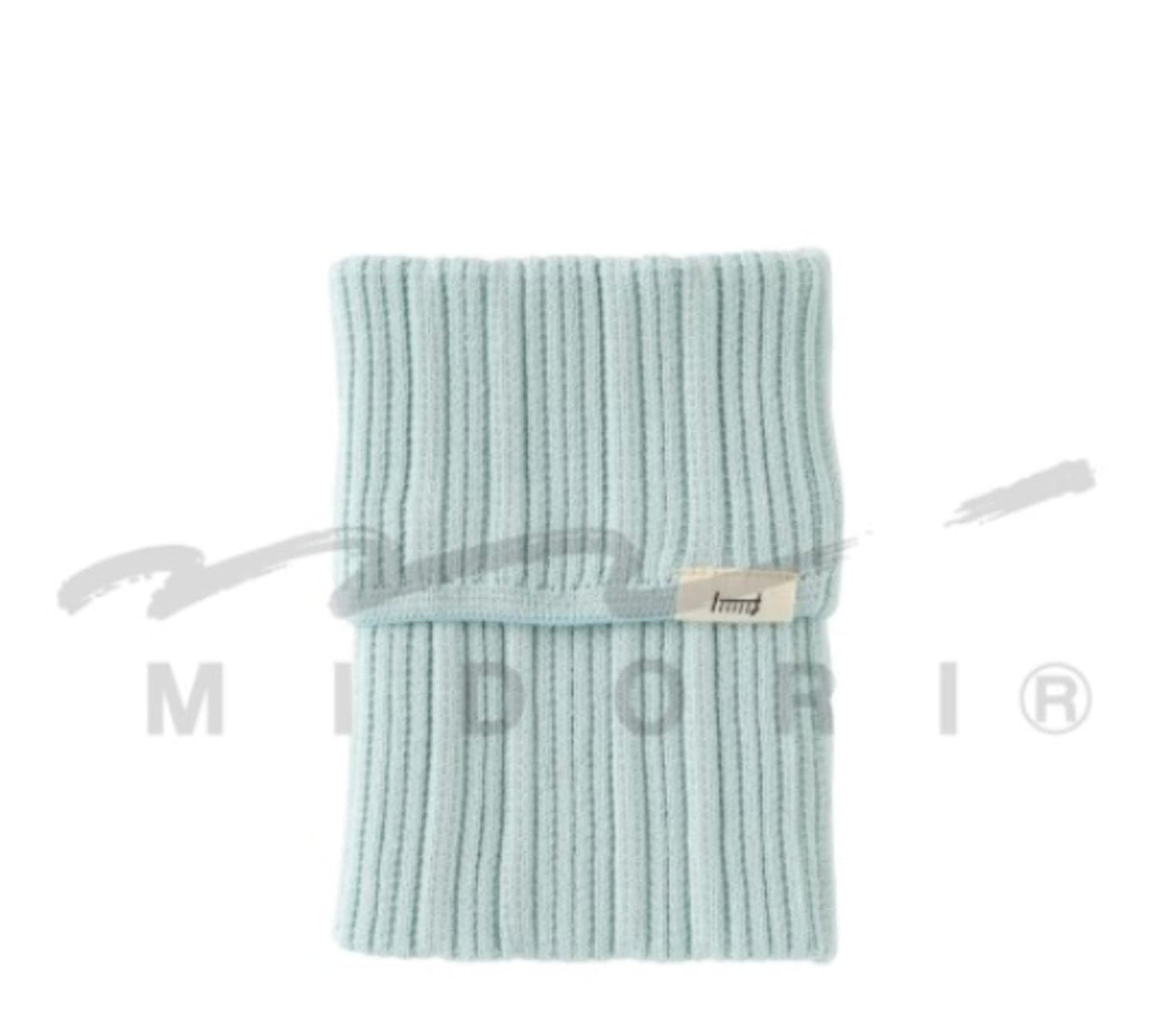 Midori Knitted Book Band with Pockets A6 to B6 in Ice Blue Accessories