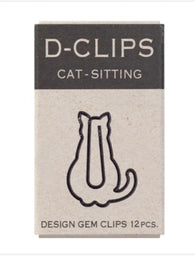 Midori Mini Box D-Clips in Sitting Cat A