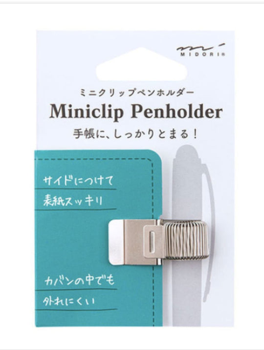 Midori Miniclip Penholder in Silver