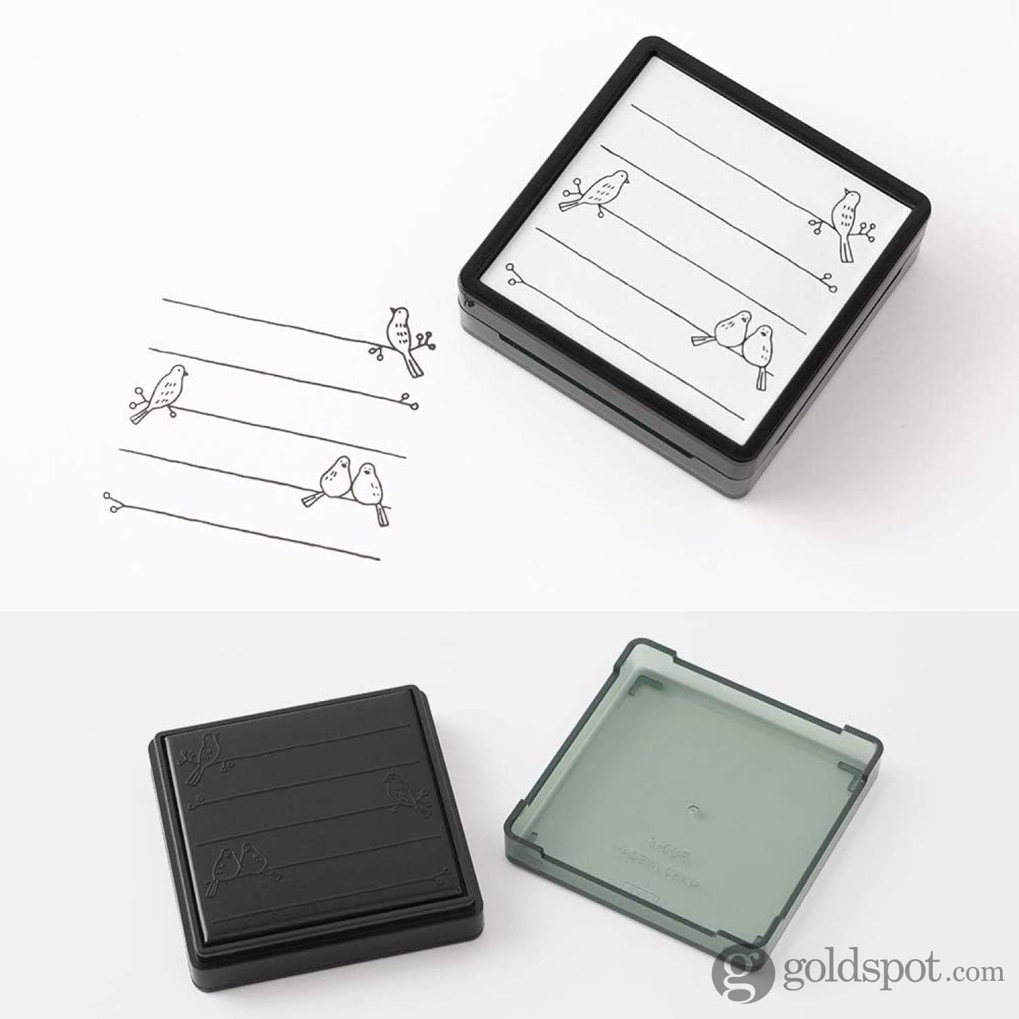 Midori Paintable Stamp Pre-Inked in Bird Accessories