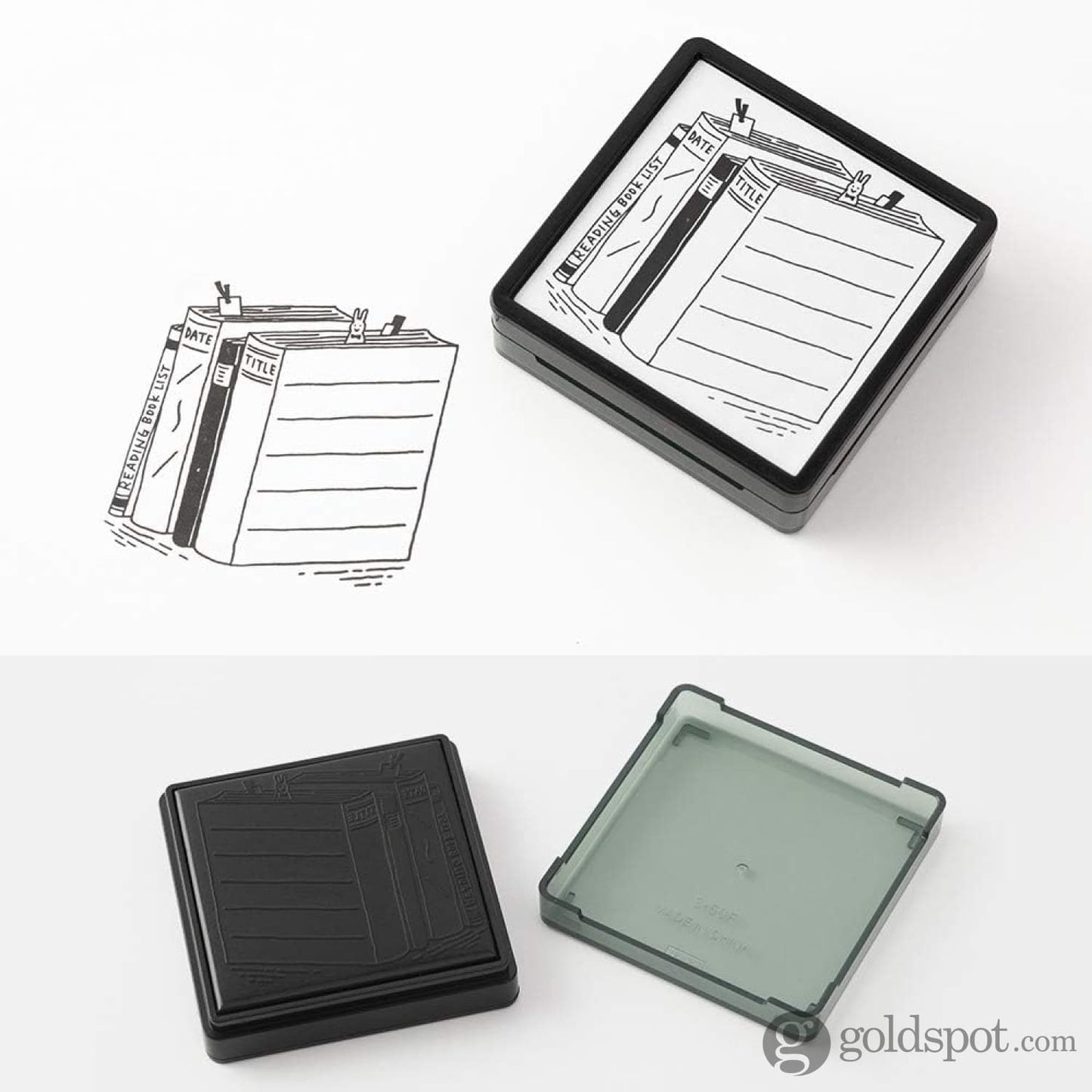 Midori Paintable Stamp Pre-Inked in Book Accessories