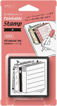 Midori Paintable Stamp Pre-Inked in Book