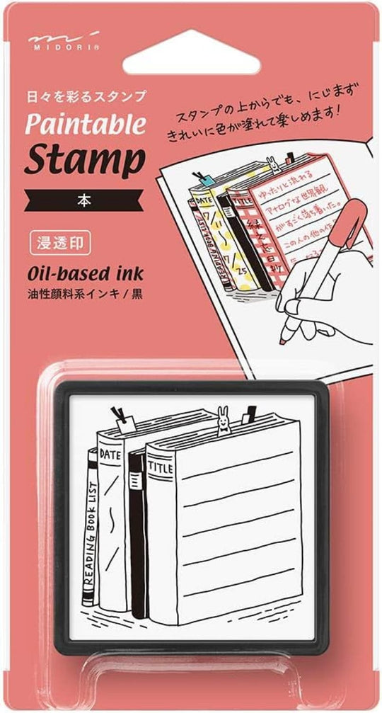 Midori Paintable Stamp Pre-Inked in Book