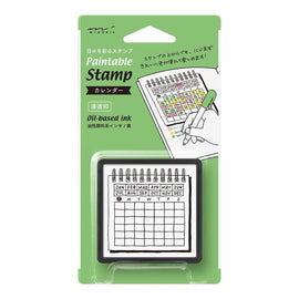Midori Paintable Stamp Pre-Inked in Calendar