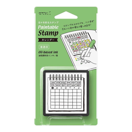 Midori Paintable Stamp Pre-Inked in Calendar