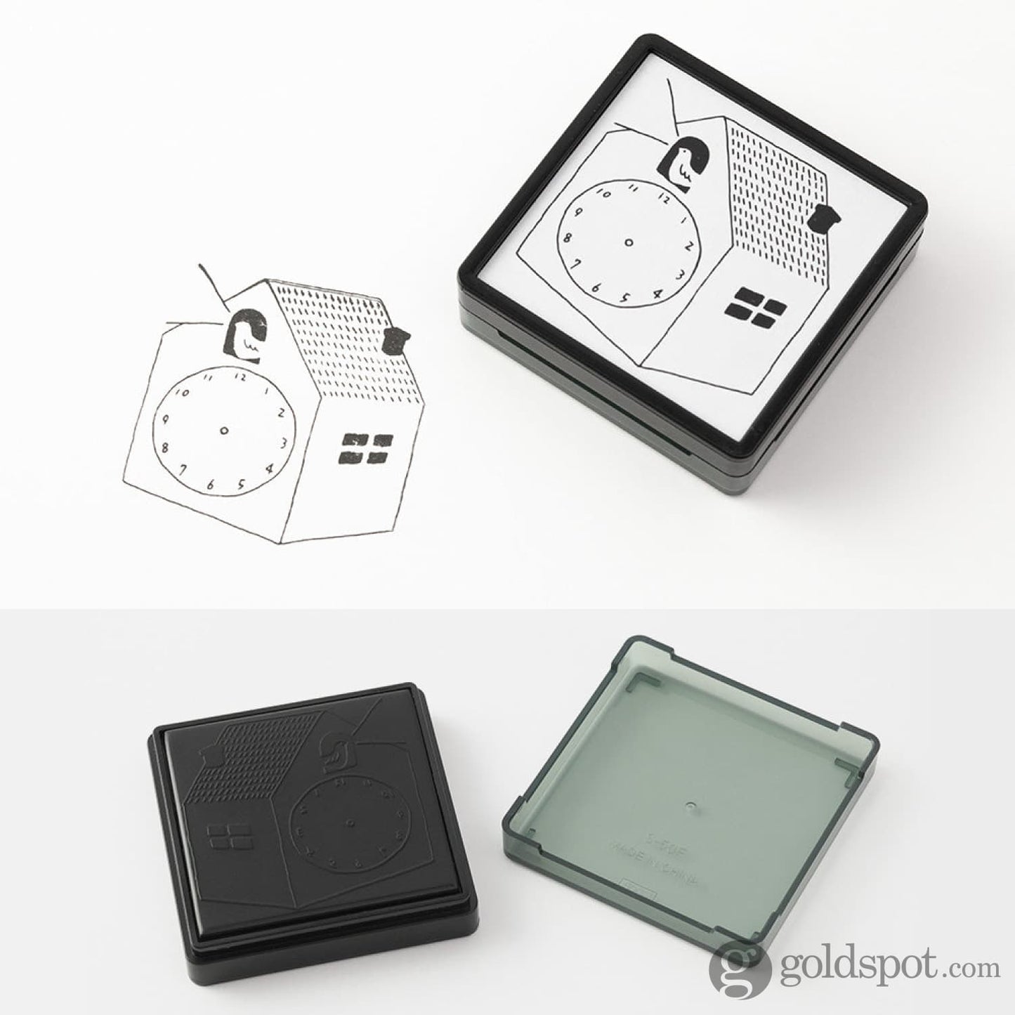 Midori Paintable Stamp Pre-Inked in Clock Accessories