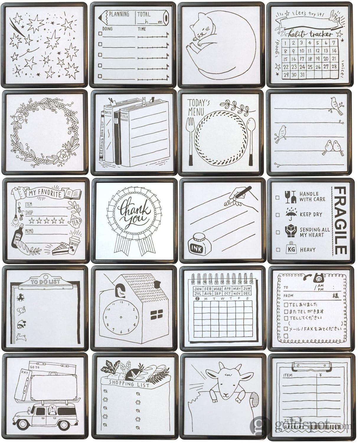 Midori Paintable Stamp Pre-Inked in Exercise Accessories